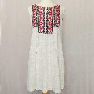 Embroidered Yoke Cotton Gauze Dress by Max Studio